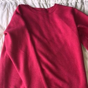 Plain Dark Pink Sweatshirt